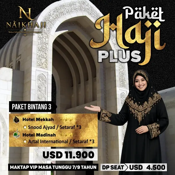 Paket Haji Plus Kuota Resmi Berangkat 2028 Bintang 3